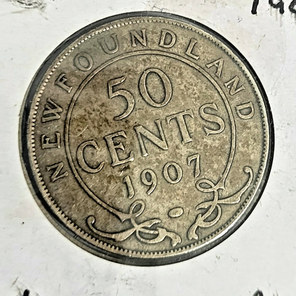1907 NFLD silver coin